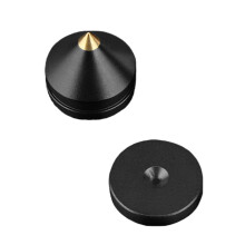 Pieds pointus antichoc pour la réduction des vibrations du-Noir
