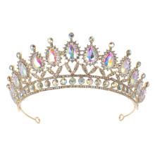 Rhinestone Tiara Huvuddekoration Till Bröllopsklänning