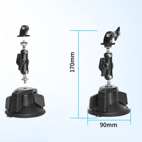 Vibration Resistant Camera Suction Cup Adjustable Mount for Go 2