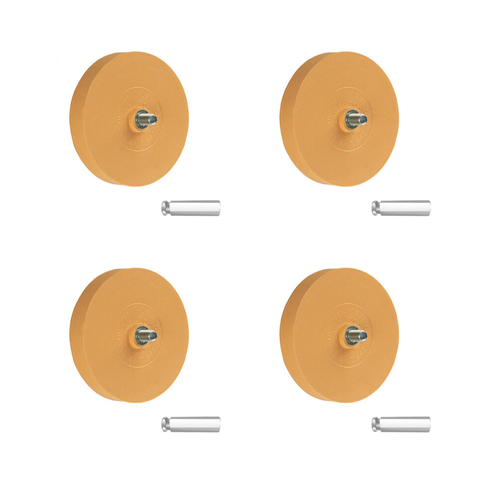 Pack Of 4 Against Scratch Rubber Air Propelled Scrapers-15Mm 7754000822966