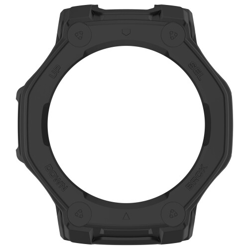 Stylish Half Enclosed Smartwatch Protector TPU Build-Black