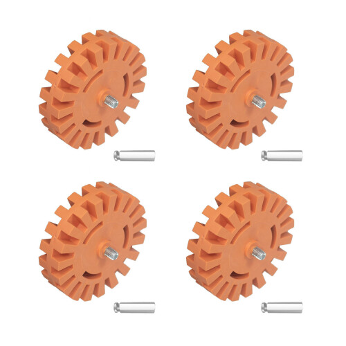 Multiple Size Air Propelled Adhesive Rubber Set 4Pcs-25mm