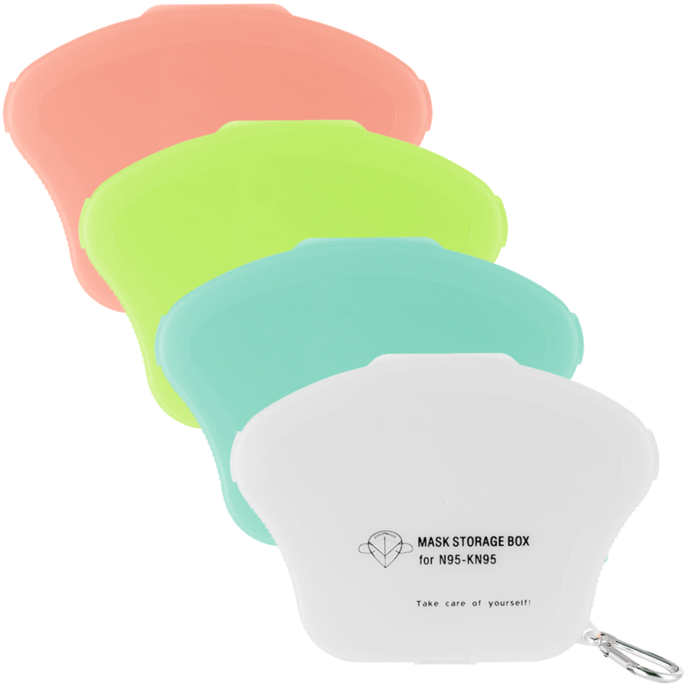 Mask Storage Case, Reusable Mask Storage For Face Cover, Compact & Spacious Portable Mask Case, Plastic Mask Holder With Dustproof Waterproof Features 9060116108527