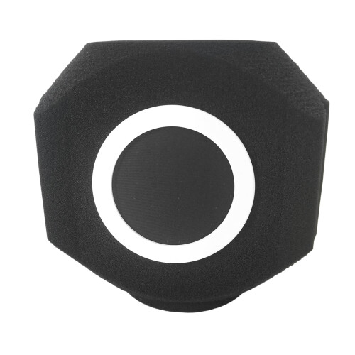 Durability Mics Windscreen Sponge Cover-white frame black ne
