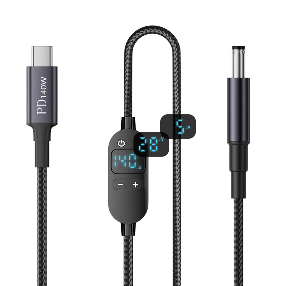 Durability Pvc Coating Dc5.5x2.1mm To Usb C Charging Cord-K595 7709000176342