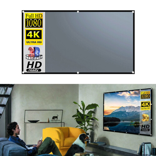 Outdoor Ready Foldable Projector Screen Anti Light-72 inches 1