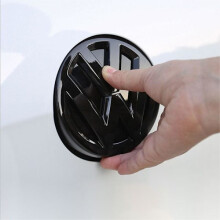 Fits Volkswagen Golf 7 GOLF7 High 7 Emblem Modification Black Front and Rear Logo MK7 Replacement Cover