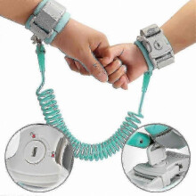 (Blue)Child Safety Wrist Strap with Locking Feature for Secure Outdoor Play