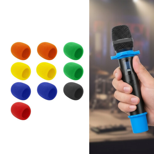 Universal Microphones Cover Shockproof-Red Blue Or ange 2 1