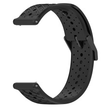 Bracelet de montre ergonomique en Silicone, 22mm,-Noir