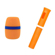 Wireless Microphones Handle Sleeve Rubber Handle Cover-Yellow