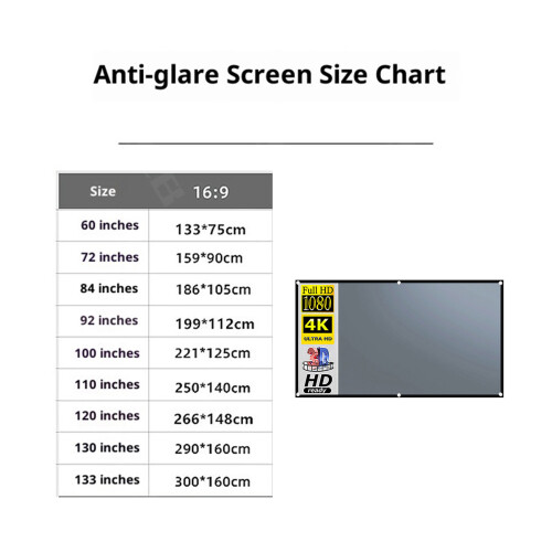 Portable Indoor Outdoor Projector Screen Foldable-84 inches 2