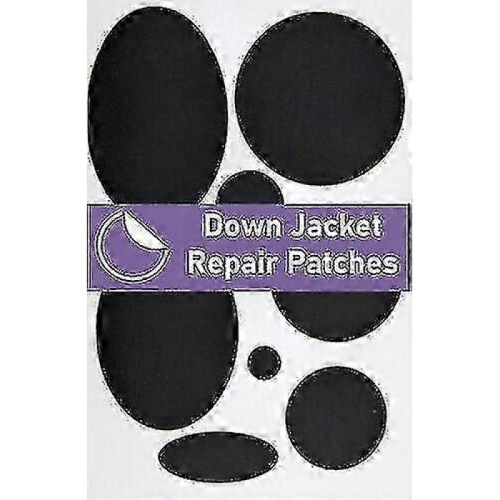 (Black)Down Jacket Repair Pre-cut, Self-adhesive, Soft, Waterproof