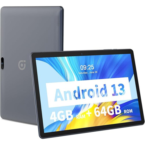 PRITOM 10 inch Android WiFi Tablet64GB ROM 1024GB