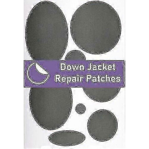 (Dark Grey)Down Jacket Repair Pre-cut, Self-adhesive, Soft, Waterproof