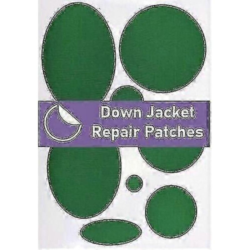 (Green)Down Jacket Repair Pre-cut, Self-adhesive, Soft, Waterproof