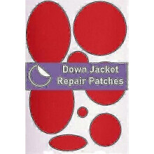 (Red)Down Jacket Repair Pre-cut, Self-adhesive, Soft, Waterproof