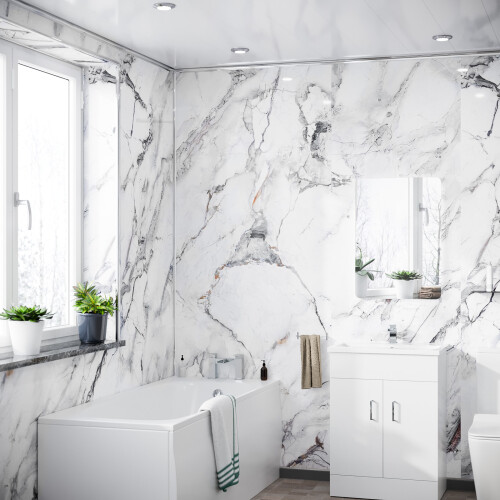 NES Home Nes Home PVC Wall Panel Massa Marble 1000 x 2400 x 10mm