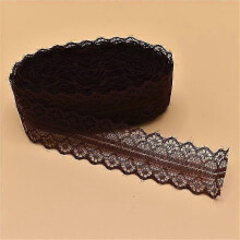 (coffee)10 Yards Lace Ribbon Tape Trim Fabric DIY Embroidered Net Lace for Sewing Decoration Lace Fabric