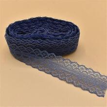 (navy blue)10 Yards Lace Ribbon Tape Trim Fabric DIY Embroidered Net Lace for Sewing Decoration Lace Fabric