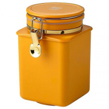 (Orange)Kitchen Food Storage Canister Large Capacity Food Container For Beans Cereals Crops-YuJia