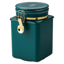 (Green)Kitchen Food Storage Canister Large Capacity Food Container For Beans Cereals Crops-YuJia