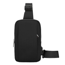(Black)Practical Chest Bag For Men And Women Nylon Crossbody Bags Shoulder Purse Great For Commuting And Outdoor Activities Purple