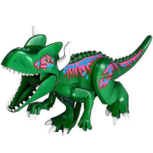 (Green Torosaurus)Chalk Paleontology Savage Beast Building Block Dinosaur Children's Assembly Toy-red Tall Horned Taurus