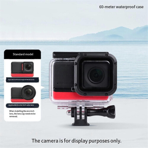 For One 4K Action Camera Waterproof Case 60m Diving Protective Cover Panoramic Snorkeling Shell 1