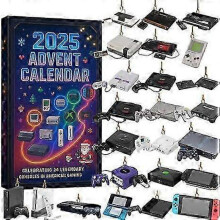 (2pcs)2025 Gaming Console Advent Calendar, 24 Legendary Video Game Systems Collection, Retro Gaming Christmas Holiday Gift