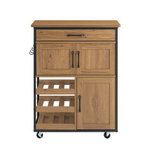 SoBuy Kücheninsel FKW134-N Holzoptik