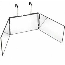 Miroir à trois volets, miroir à trois faces pour se couper les cheveux soi-même avec réflexion claire et hauteur réglable, miroir de coiffeur