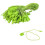(100 pcs,Green)Nylon String Hang Tag Fasteners 2