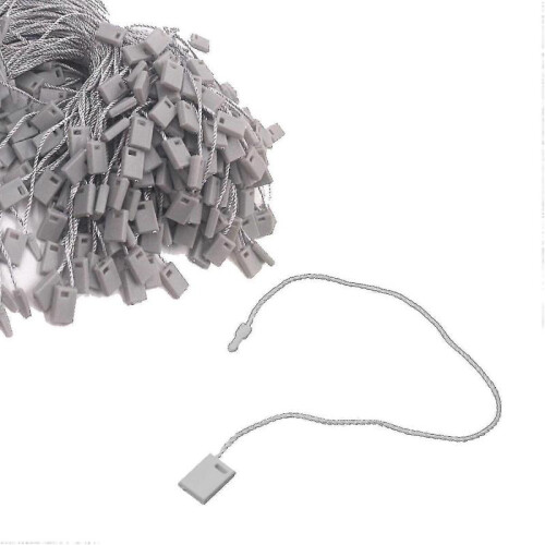 (100 pcs,Grey)Nylon String Hang Tag Fasteners