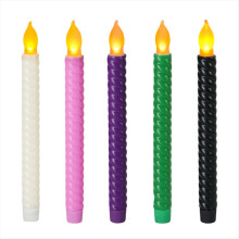 LED Electronic Candle Lights Long Yellow Flash Simulation Pole Birthday Wedding Decoration Lights,