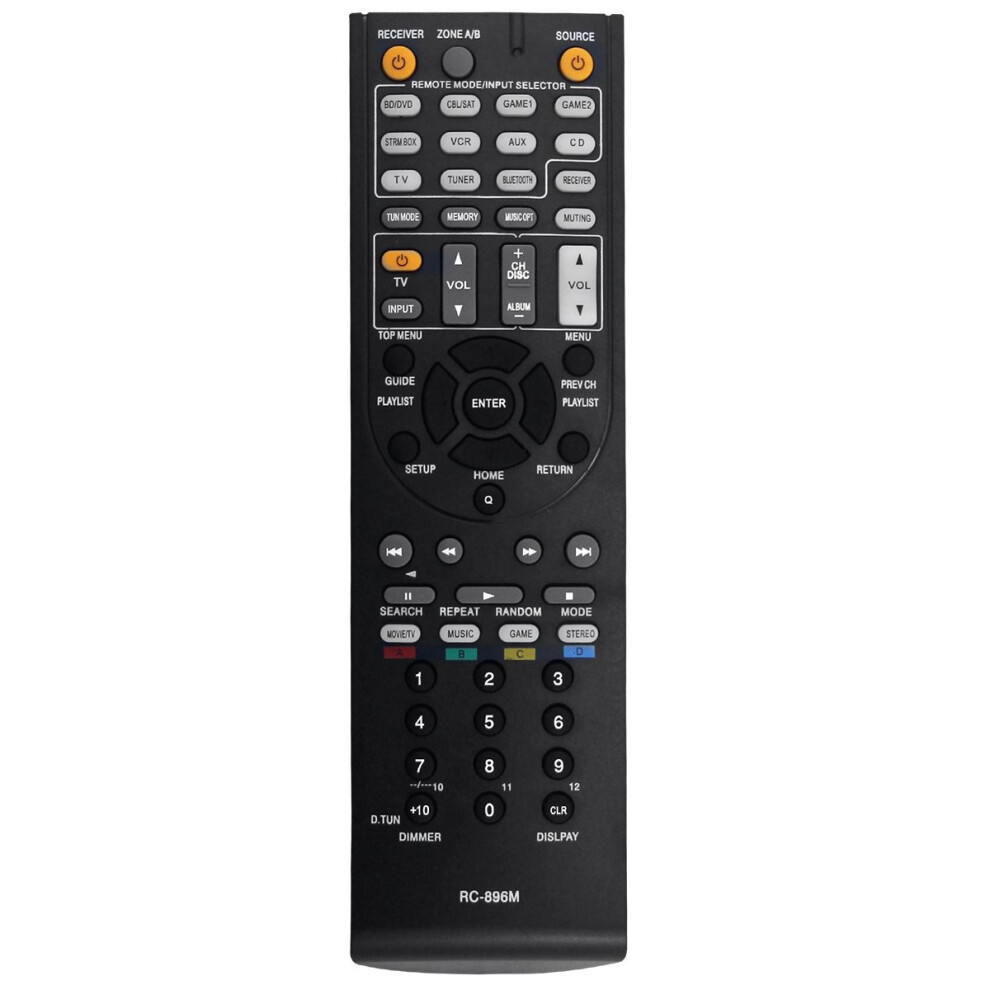 Rcâ896M Av Receiver Remote Control Replace For Rc-737M Rc-801M Rc-836M Rc-865M Rc-896M Rc-762M Rc-764M Rc-810M 4851718656616