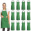 (Green)12 Pack Plain Bib Aprons With 2 Pockets - Black Unisex Commercial Apron Bulk 1