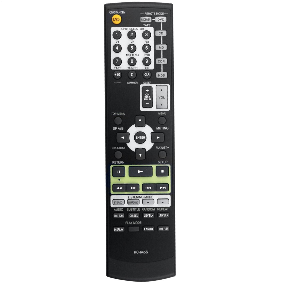 Rc-645S Replace Remote Control For Home Theater System Ht-S4100 Tx-Sr304 Tx-Sr304s Ht-S4100s Hts4100 Txsr304 4851718644699