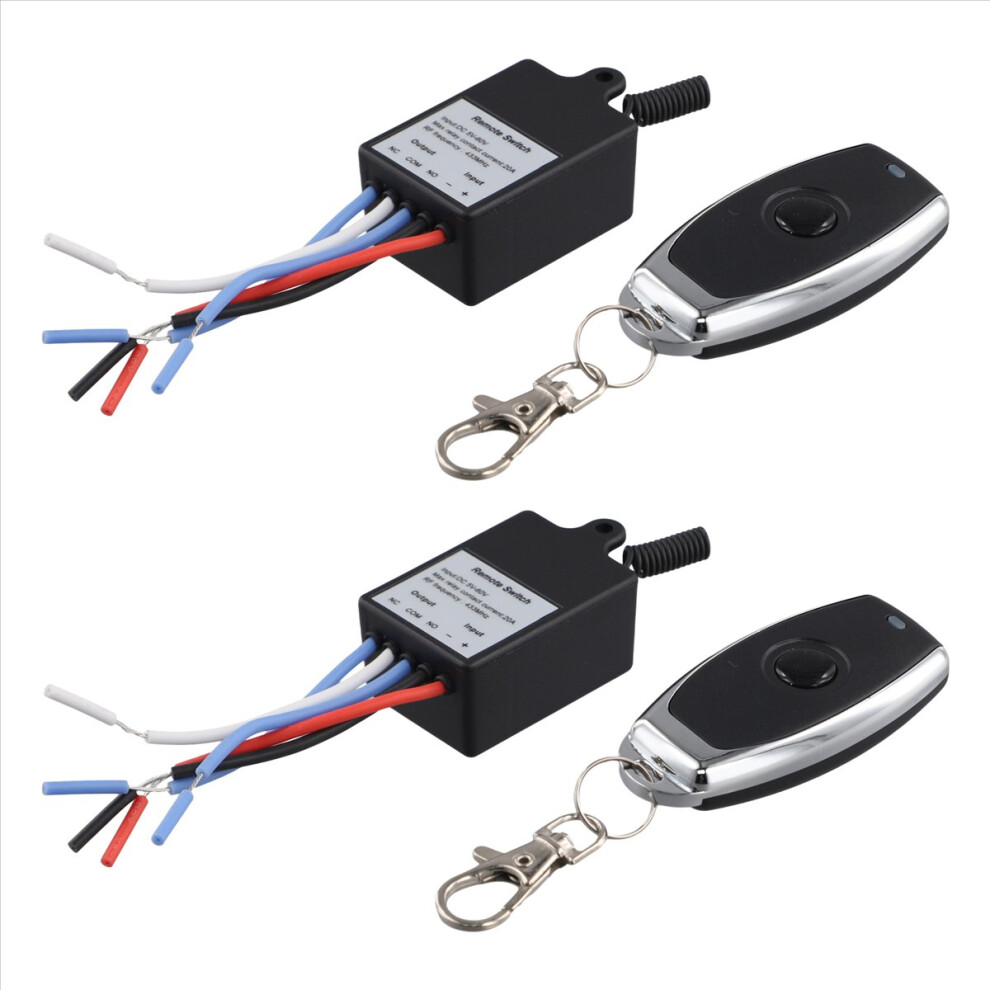 433Mhz Universal Wireless Remote Control Switch Dc 12V 24V 1Ch Relay Receiver Module With 1 Channel Transmitter 4852043753629