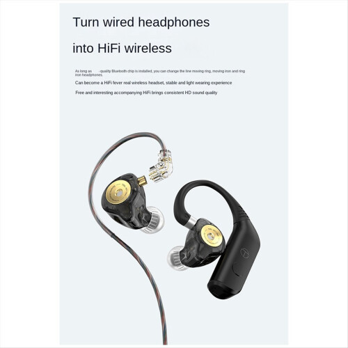 BT20 Pro-MMCX Wireless Bluetooth 5.3 HiFi Earphones Module Upgrade Cable Connector Replaceable Plug Ear Hook 2