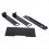 Rackmount Rack Metal Frame for Wireless Microphone System Ear Return Bracket Black 3