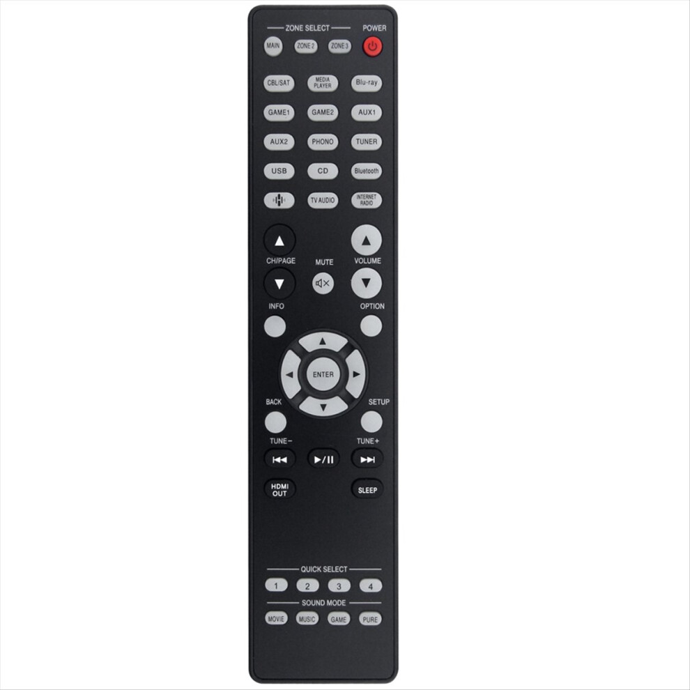 Replace Rc-1256 Remote Control For Av Surroud Receiver 4852612372664