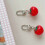 Unique Handmade Tomato Keychain Charm-Fresh tomato short c 7