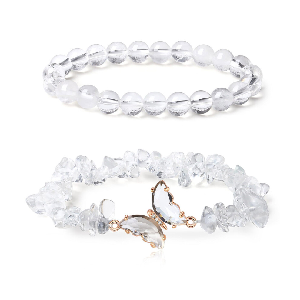 Charming Butterfly Crystal Hand Chain Natural-Transparent 5-image-OPC-PNHPY5H-NEW