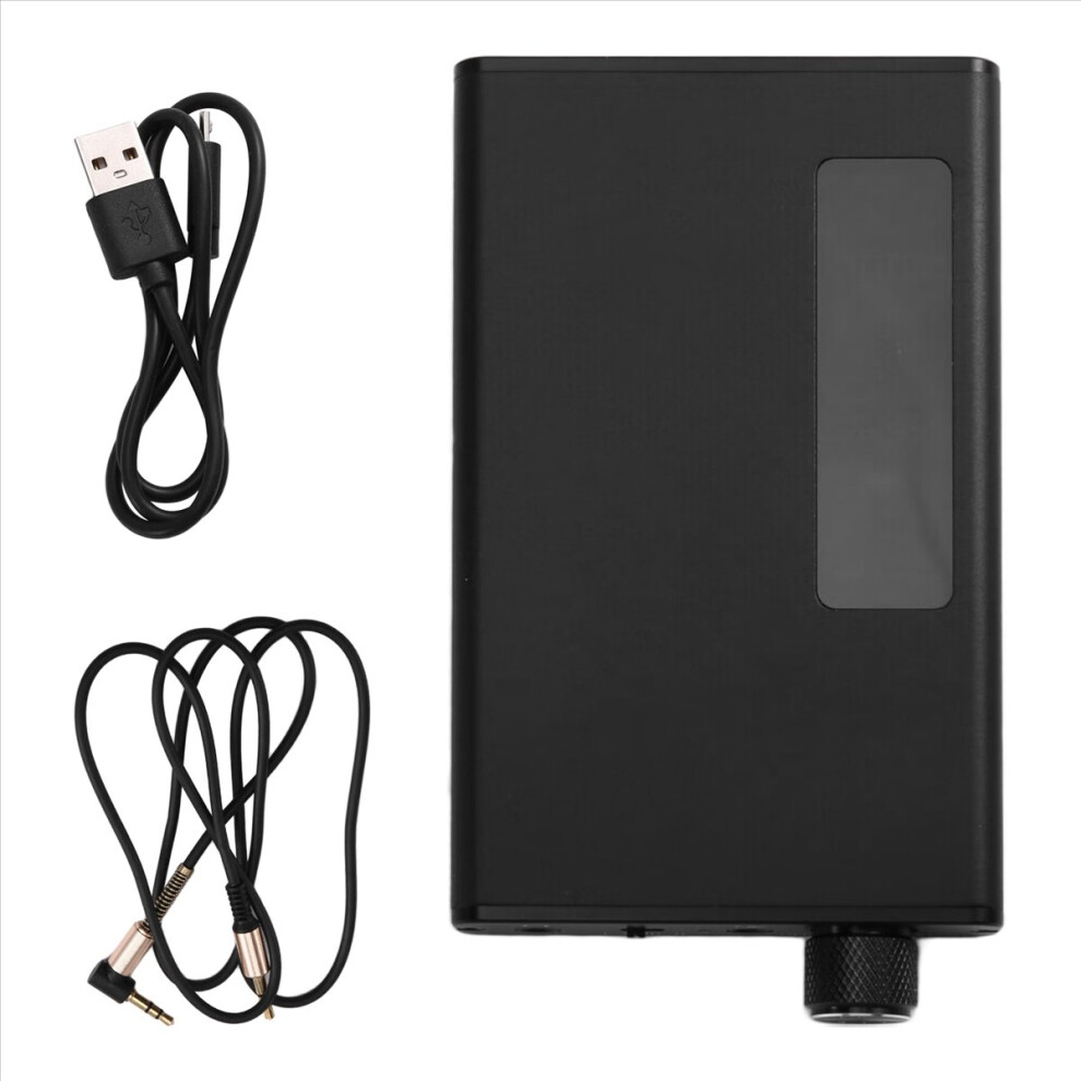Portable 3.5Mm Headphone Amplifier With Bluetooth 5.0 Receiver, Two-Stage Gain Switch, 16-300 Ohm Hifi Earphone Amp 4851264072373
