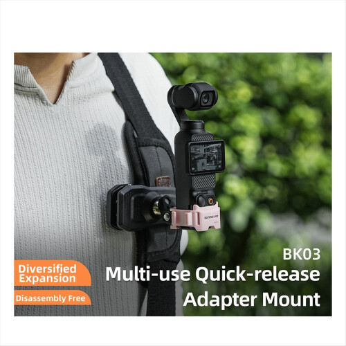 for 3 Quick Release Adapter Mount with Cold Shoe Expansion Frame Holder Pocket Pink 1
