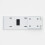 Padlock Protector Hasp and Staple Left Hand White (Safety Protection) 4