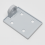 Padlock Protector Hasp and Staple Left Hand White (Safety Protection) 9