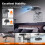 Projector Stand Desk,Wall and Ceiling Mount with 1/4inch Thread, Height Adjustable, Foldable, 360-Degree Rotation Black 5