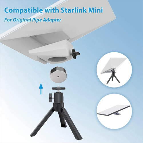For Mini Tripod Mount with Aluminum Adapter Adjustable Angle for Kit Pipe RV/Yacht 2